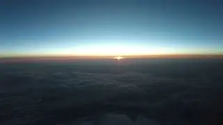 Заход солнца в полете