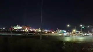 Flight path above Tesla Superchargers in Southern Strip Las Vegas by the Lazy Dog restaurant!