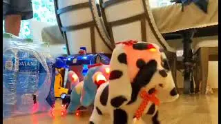 Battery Operated Walking Barking Puppies and Bump and Go Transformer Car Cars Toys