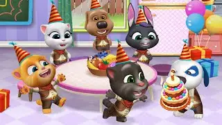 My Talking Tom Friends | Happy Birthday & Chef Dress up Part 27 | IOS Appa & Android Games