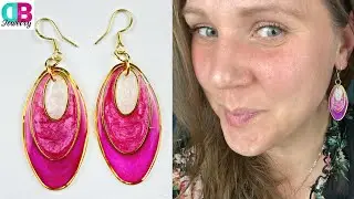 Make these Challenging UV Resin Earrings in NO TIME!