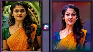 PicsArt glowing oil paint photo editing tutorial // sketchbook  hair style photo editing 2021