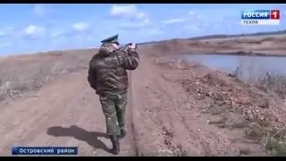 Ущерб от незаконной добычи глины в Островском районе.