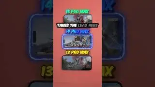 iPhone 15 Pro Max vs 14 Pro Max vs 13 Pro Max Speed Test (PUBG Mobile/BGMI) #shorts #bgmi #pubg