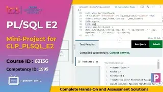 Mini-Project for CLP_PLSQL_E2 Hands-on | Fresco Play Hands on Solution 