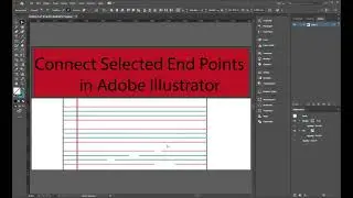 Connect End Points in Adobe illustrator