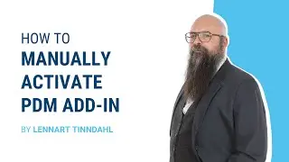 SOLIDWORKS TUTORIAL: How to manually activate PDM add-in