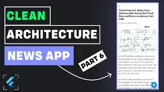 Build A News App - Create Bloc | Presentation Layer | PART 6 - Flutter Clean Architecture