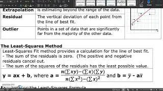 MDM4U - 3.2 - Linear Regressions - VIDEO