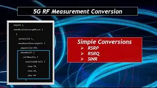 5G RSRP RSRQ SINR Conversion Mapping