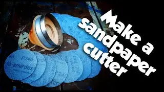 Make a sandpaper cutter for create round sanding disks !