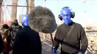 Making a beat out of the Brooklyn Bridge - Blue Man Group