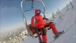 Падение с подъемника!! Драгобрат! херрррааакс.. неосторожность/