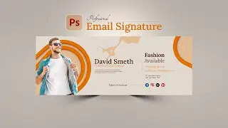 Professional Email Signature Template Design | Adobe Photoshop Tutorial
