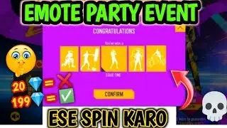 emote party event || emote party event 1 spin trick || emote party event spin || free fire new event
