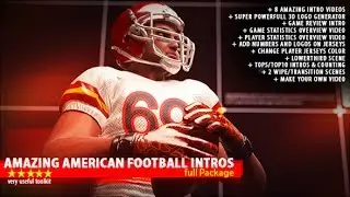 Amazing American Football Intro | After Effects Template | Openers