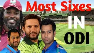 world record ODI Sixes (Top Five Batsman)