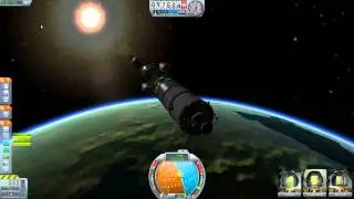 Kerpollo XIII flying to the mun with the Erkle docking mod (Part I) [KSP 0.17, Erkle mod]