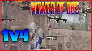 WHEN INSANE AIM PLAYER GETS A DBS SHOTGUN! | THE REAL POWER OF DBS | PUBG MOBILE | 1VS4