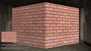 📸 Red brick wall - 03, TEXTURE for 3Ds Max, Unreal Engine, Unity (seamless)