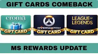 Microsoft Rewards Good News🤫|| Croma Overwatch Gift Cards Comeback!