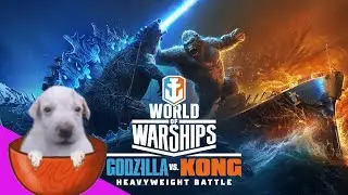 Un perrito en taza juega World of Warships como un campeón de los mares