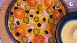 Пицца домашняя в духовке, очень простой рецепт/ ТЕСТО ДЛЯ ПИЦЦЫ 🍕