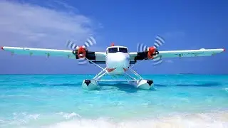 Maldives seaplane flight | PHENOMENAL views (4K)