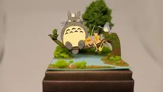 Sankei Ghibli Papercraft #05, My Neighbour Totoro - Totoro, Satsuki and Mei