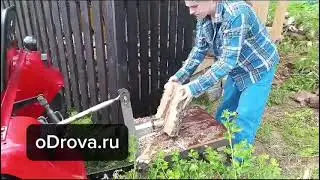 ДРОВОКОЛ ДЛЯ МОТОБЛОКА. Простое решение для заготовки дров, пару действий - и всё готово!