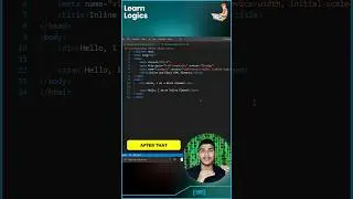 4/35 : Inline & Block Element Tags in HTML | HTML Shorts Series | 