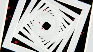 Speed Shape White Squares With Red Particles On A Black Background Logo Animation Example By Fagowi