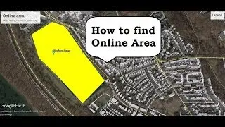 how to find land area online/ google earth
