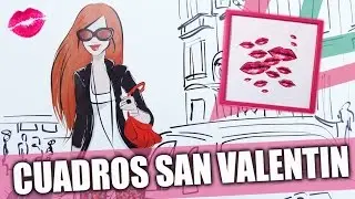 DIY Cuadros para San Valentin || Decora tu cuarto || Vlogging Malibu || Angel Cazarin
