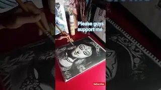Durga Maa portrait drawing hyper realistic pencil work 🙏🥰😌
