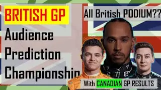 My British GP Predictions! All British PODIUM???