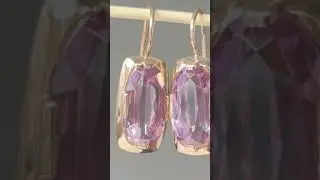Советские золотые серьги