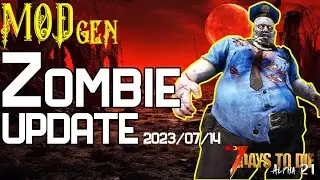 ModGen Update! Configurable Dedicated Server, Heatmap, Zombie Overhaul - 7 Days to Die Alpha 21 Mods