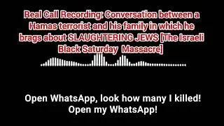 Call Recording - Hamas Terrorist: 