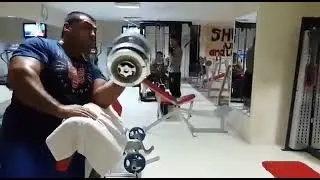 Farid Usmanov One Hand Bicep curl (72Kg)