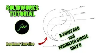 Solidworks 2D exercise for beginners #1