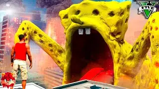 Encontré a BOB ESPONJA SEA EATER en GTA 5 !! (Bob Esponja mod)