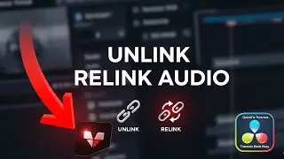 How to Unlink and Relink Audio from Video | DaVinci Resolve Tutorials for Beginners