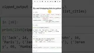 Python List Mastery: Zipping & Unzipping in 60 Seconds!