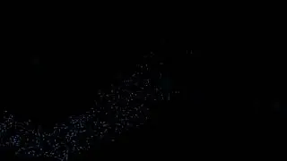 Blue Glitter Particle Swirl