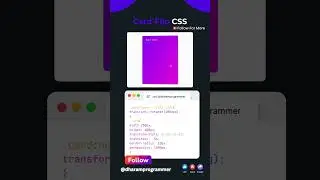 Card Flip Animation with CSS #WebDevelopment #LearnToCode