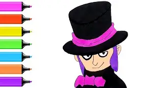 Как нарисовать Мортиса из brawl stars