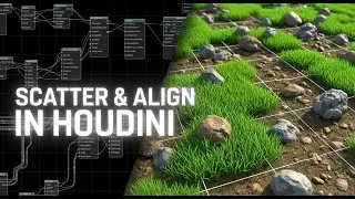 Master Scatter & Align in Houdini | Realistic Grass & Rocks Tutorial