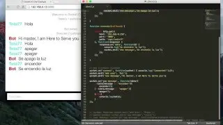 Enviado ordenes desde un cliente hacia otro - NodeJS Domotica