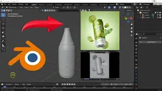 How To Make A Photorealistic Lipton Bottle In Blender | Part 1| complete course tutorial